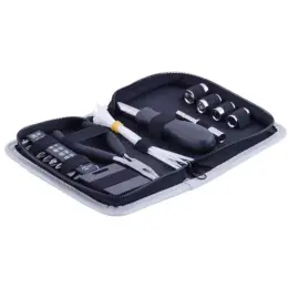 18-Piece Mini Tool Kit Case Open
